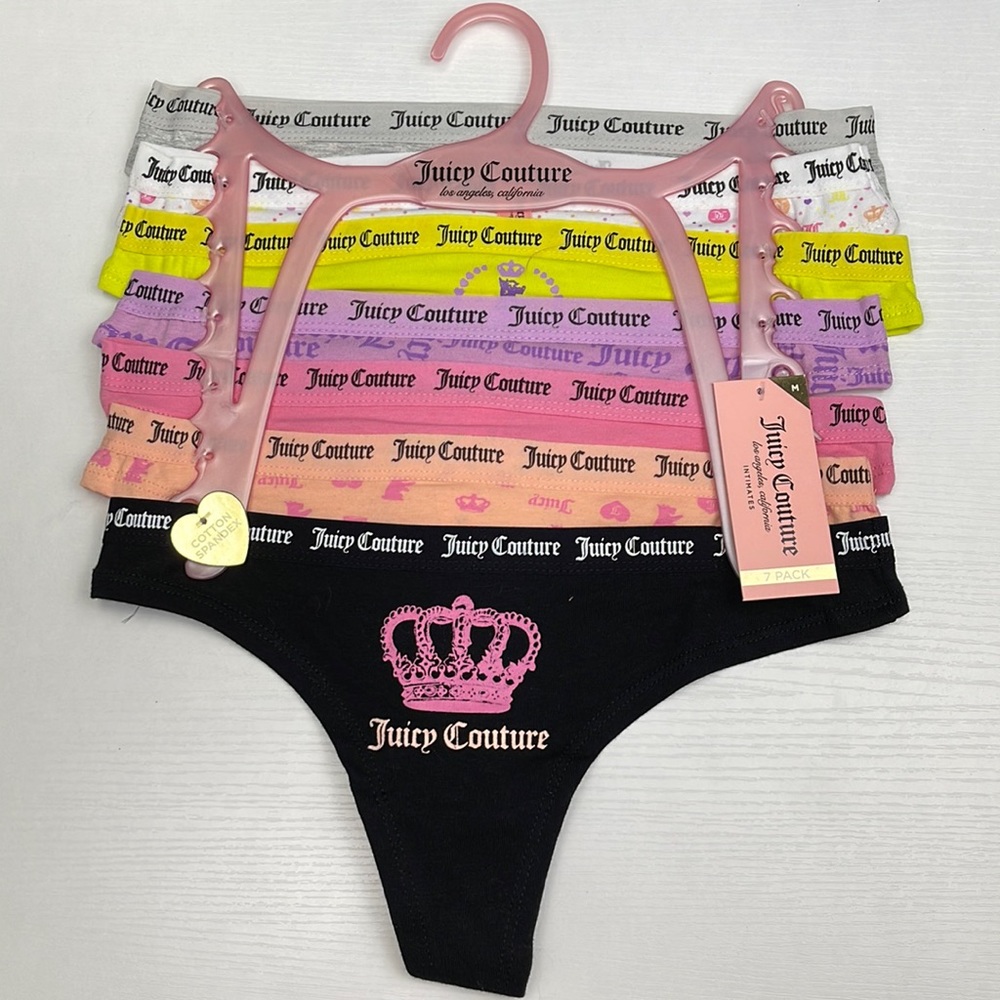 Juicy Couture Intimates 7 Pack Thong Panties